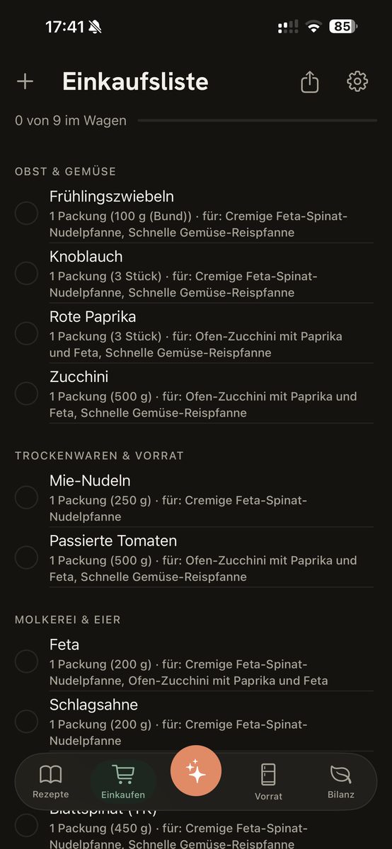 Einkaufsliste